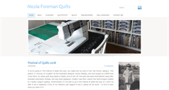 Desktop Screenshot of nicolaforemanquilts.com